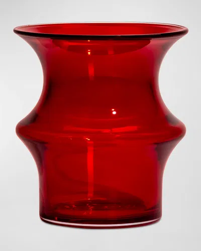 KOSTA BODA PAGOD SMALL CLEAR VASE, 6.6"