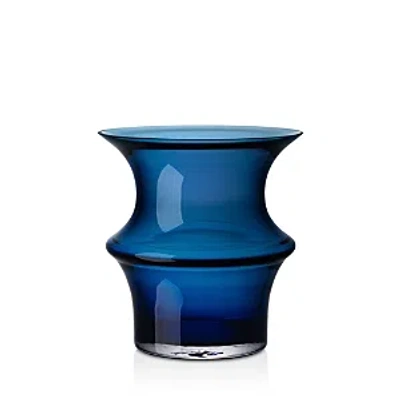 Kosta Boda Pagod Vase, Small In Petrol