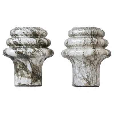 Pre-owned Kosta Boda Pair Of Mid-century Glass Table Lamps By Flygsfors / Orrefors, Sweden, 1970s. In Transparent