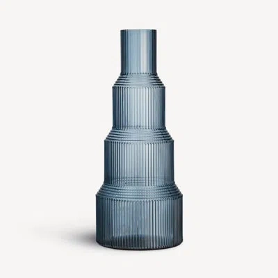 Kosta Boda Pavilion Glass Table Vase In Blue