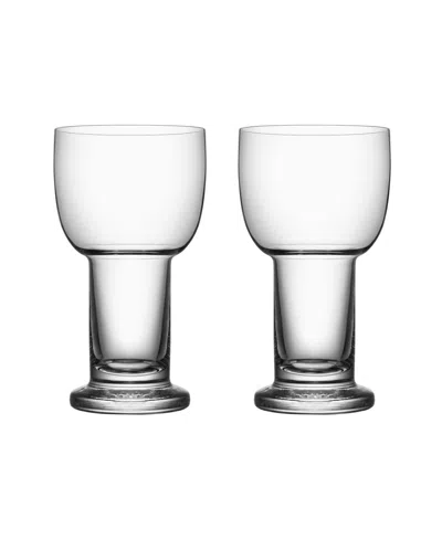 Kosta Boda Picnic Large Glass Set, 2 Pieces In Clear