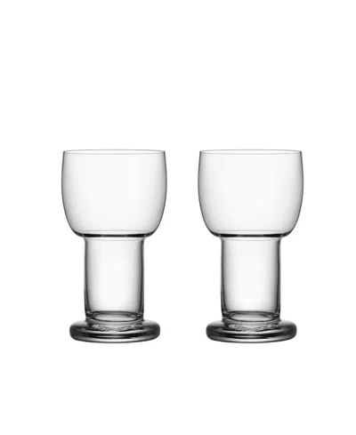 Kosta Boda Picnic Small Glass Set, 2 Pieces In Clear