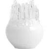 Kosta Boda Polar Small Candleholder In White
