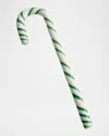 Kosta Boda Polka Candy Cane Christmas Decoration In White/green