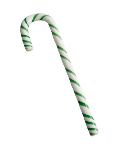 Kosta Boda Polka Candy Cane Holiday Decor In White,green