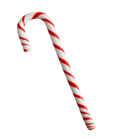 Kosta Boda Polka Candy Cane Holiday Decor In White,red