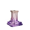 Kosta Boda Rocky Baroque Candlestick, Medium In Purple