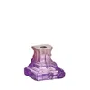Kosta Boda Rocky Baroque Candlestick, Small In Purple