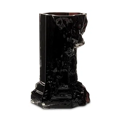 Kosta Boda Rocky Baroque Vase In Black