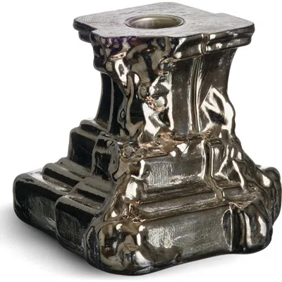 KOSTA BODA KOSTA BODA ROCKY SMALL BAROQUE CANDLESTICK
