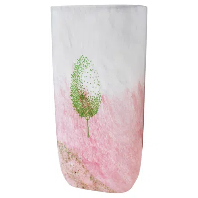 Pre-owned Kosta Boda Scandinavian Glass Art Vase Known As "may" By Kjell Engman For , 1980s In Transparent