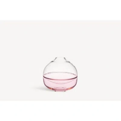 Kosta Boda Septum Vase Pink In Multi