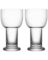 Kosta Boda Set Of 2 Small Picnic Glasses