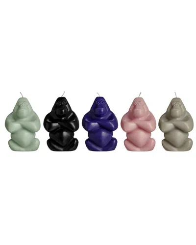 KOSTA BODA KOSTA BODA SET OF 5 GABBA GABBA CANDLES