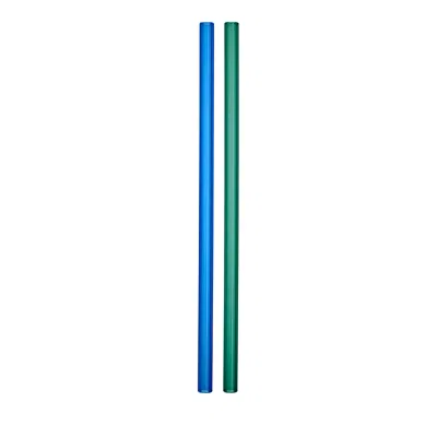 KOSTA BODA SIPSAVOR GLASS STRAWS, SET OF 2