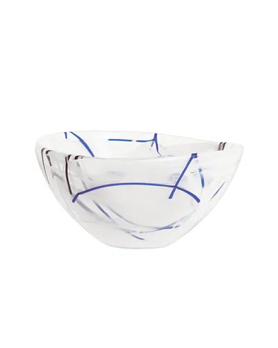 Kosta Boda Small Contrast Bowl In White