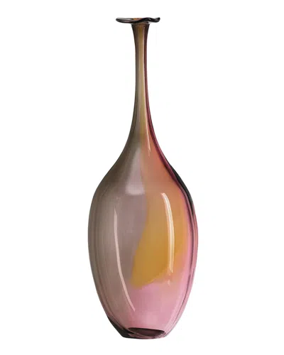 Kosta Boda Small Fidji Vase, Amber/grey/rose In Multi