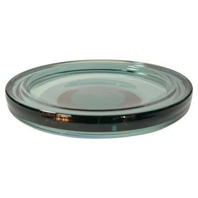 Pre-owned Kosta Boda Smoke Blue Glass Centre Piece Dish By Göran Wärff For , Sweden 1970s