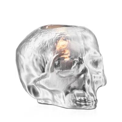 Kosta Boda Still Life Votive Holder In Silver