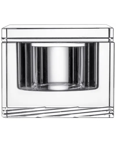 Kosta Boda Stripe Covered Box With Lid In Transparent