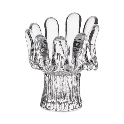 Kosta Boda Sunflower Medium Circular Votive Holder In Transparent