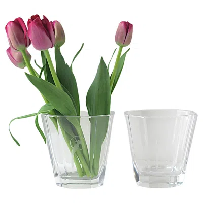 Pre-owned Kosta Boda Swedish Modern Art Deco Crystal Vases Parrot Bird Design In Transparent