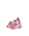 Kosta Boda The Rock Crystal Glass Candlesticks In Pink