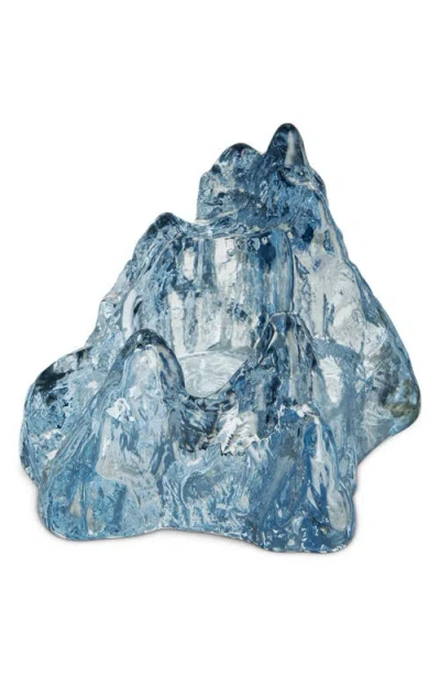 Kosta Boda The Rock Ice Votive In Blue