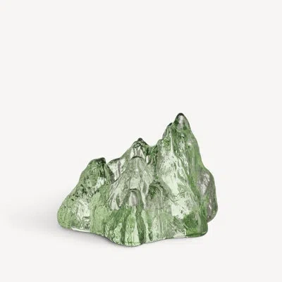 Kosta Boda The Rock Votive Ice In Green