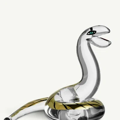 Kosta Boda Ulrica Hydman Vallien Homage Handmade Animals Figurines & Sculptures In Gold,clear