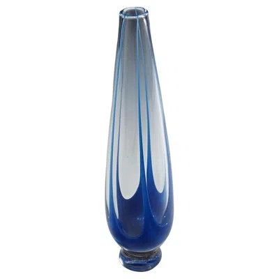 Pre-owned Kosta Boda Vintage Art Glass Vase By Vicke Lindstrand For Kosta 1950s In Blue