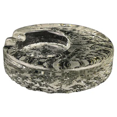 Pre-owned Kosta Boda Vintage Ice Glass Ashtray By , Sweden, 1970s In Gray
