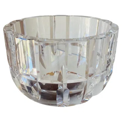 Pre-owned Kosta Boda Vintage  Crystal Bowl By Goran Warff In Transparent