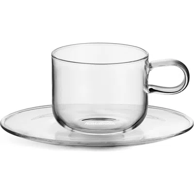 Kosta Boda Viva Cup & Saucer Set In Transparent