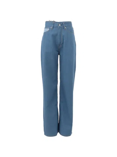 Kota Gushiken Lazy Kni-denim Jeans In Blue