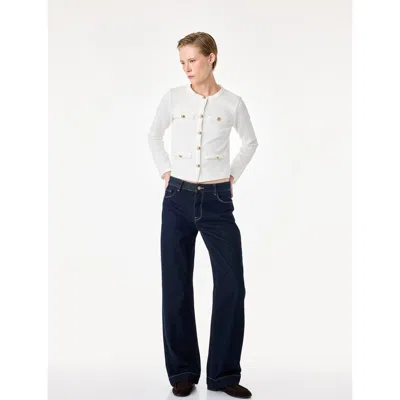 Koton Crew Neck Cardigan In Ecru