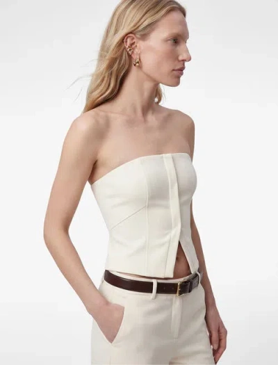 Koton Fitted Strapless Top In Nude