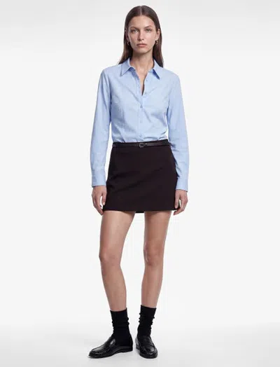 Koton Long Sleeve Shirt In Light Indigo
