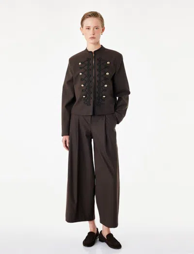 Koton Napoleon Jacket In Brown