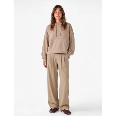 Koton Regular Modal Blend Long Sleeve Hooded Sweatshirt With Kangaroo Pocket In Brown