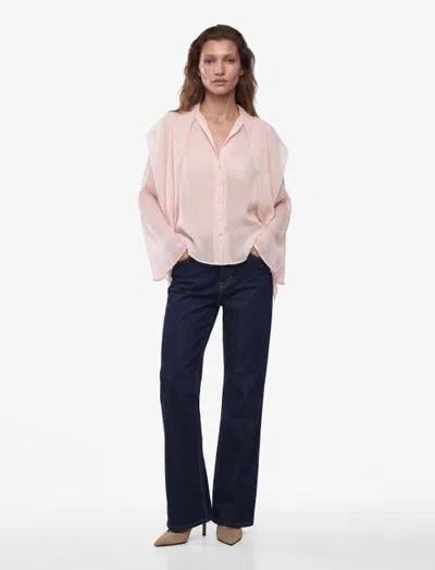 Koton Sheer Blouse In Pink