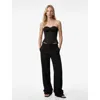 Koton Structured Satin Strapless Corset In Black