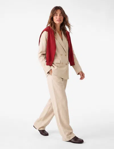 Koton Wide Leg Trousers In Stone