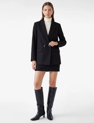 Koton Wrap Blazer Jacket In Black