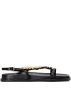 Kotris Sandals Leaf-embellished Buckle Sandals