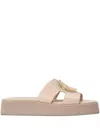 Kotris Sandals Platform Leather Medallion Sandals