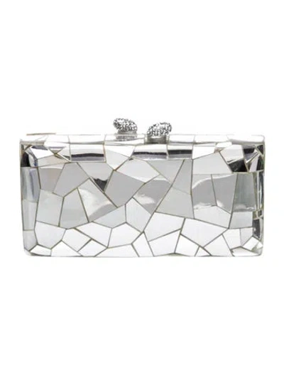 Pre-owned Kotur Acrylic Mosaic Mirror In Silver