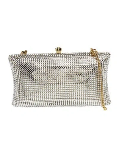 Pre-owned Kotur Crystal Clutch In Silver
