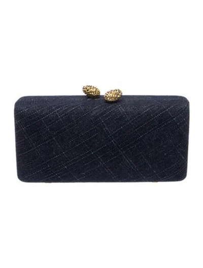 Pre-owned Kotur Denim Minaudière In Blue