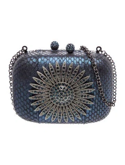 Pre-owned Kotur Leather Minaudière In Blue